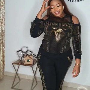 European trouser suit